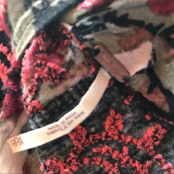 FP Floral Embroidered Cold Shoulder Bainbridge Top - Picture 8 of 8